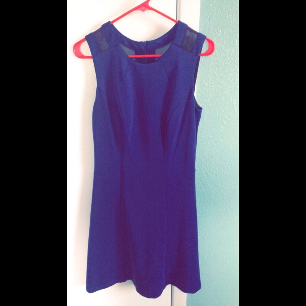 Beautiful Blue and Black w/ Lace Night Out Dress